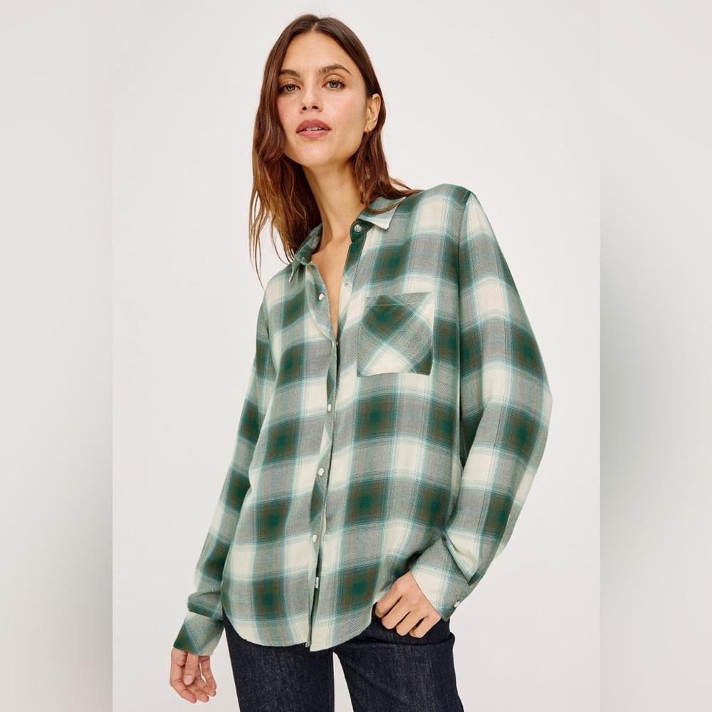 New Rails Hunter Shirt
Ivory Olive Teal